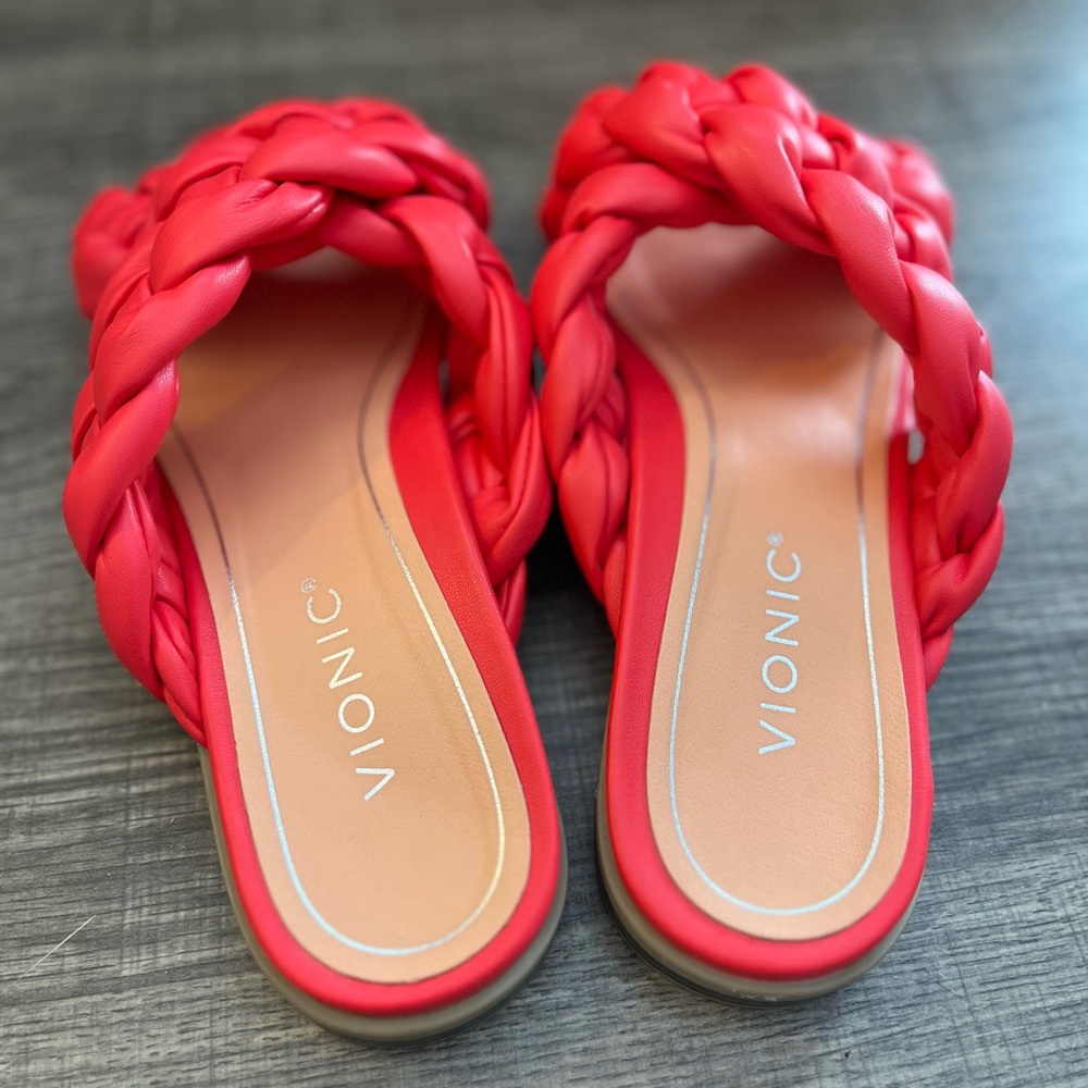Vionic Vibrant Red Braided Sandals - image 2